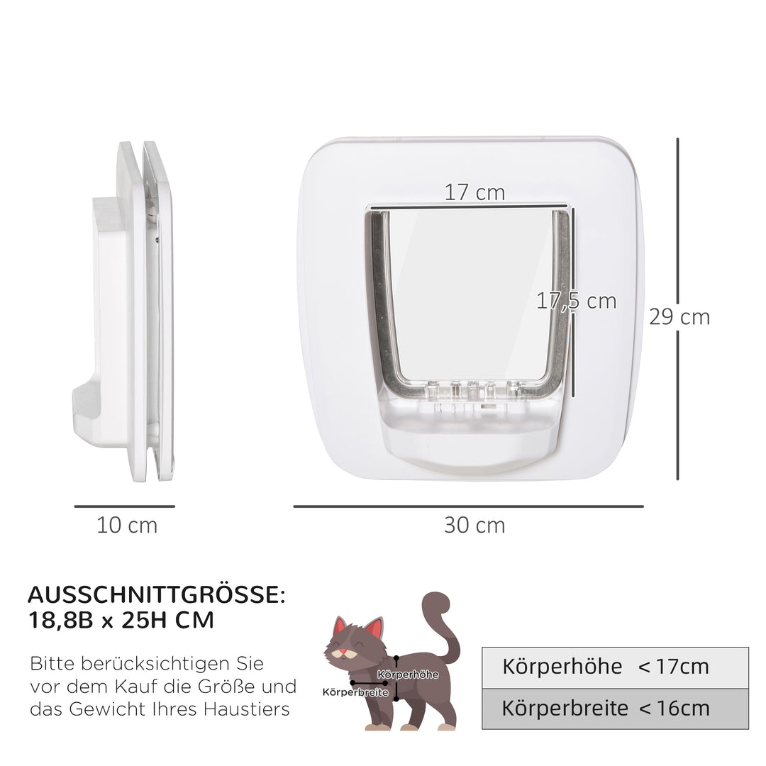 Magnetisk kattelem med 4 låsemuligheder, hundelem kæledyrsleem til katte og små hunde,