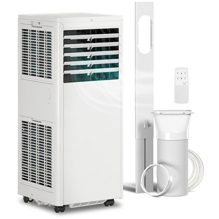 Bærbart klimaanlæg 7000 BTU, 4-i-1 klimaanlæg med køling, affugter, ventilator, dvaletilstand