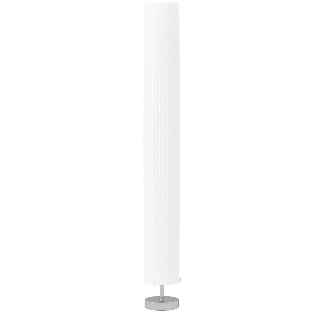 Gulvlampe til stue med polyesterskærm, 2 x E27-fatninger, til soveværelse, 14 x 14 x 120 cm