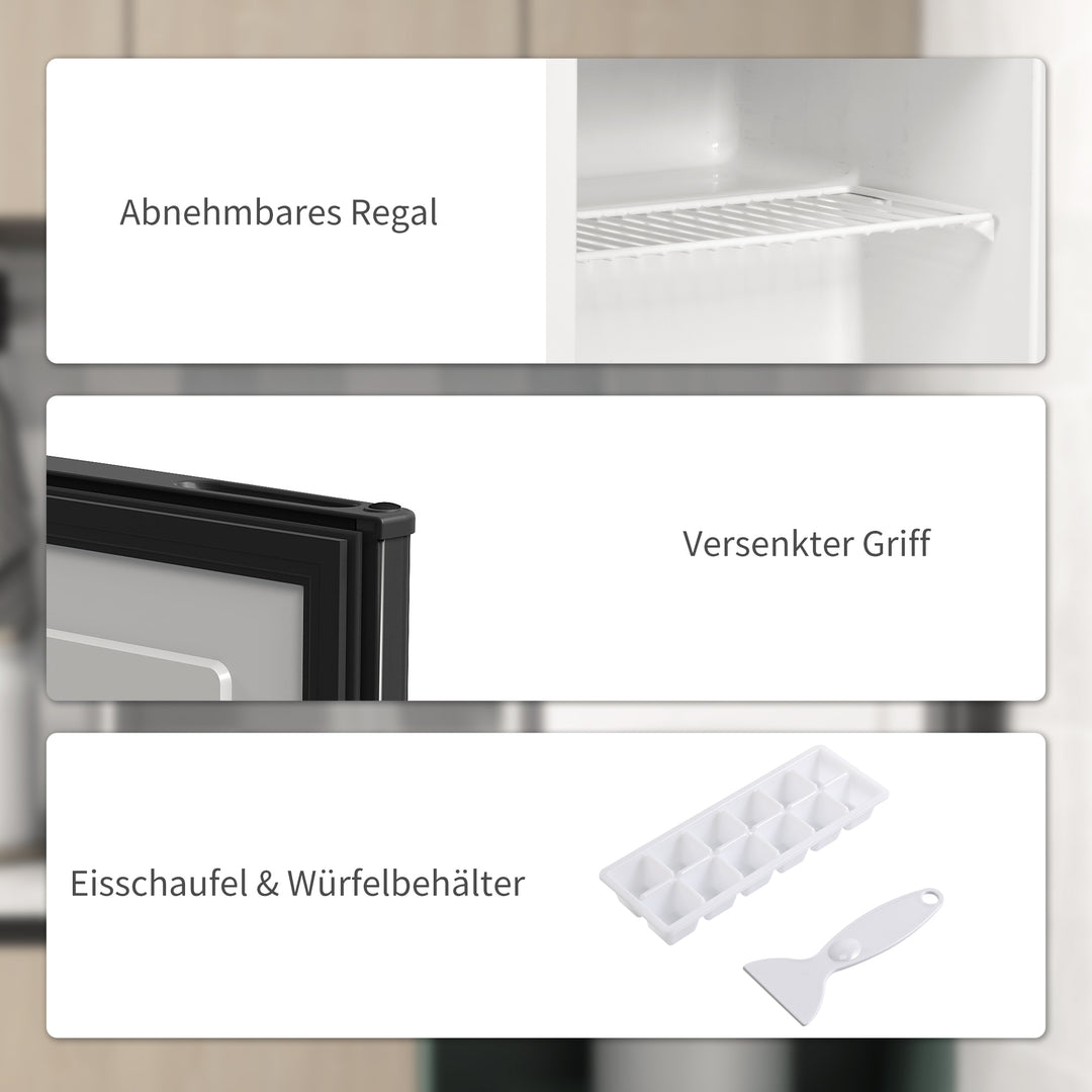 Minifryser 35 l fryseboks elektrisk fritstående 45 w minifryser 47 x 44,2 x 48,8 cm sort