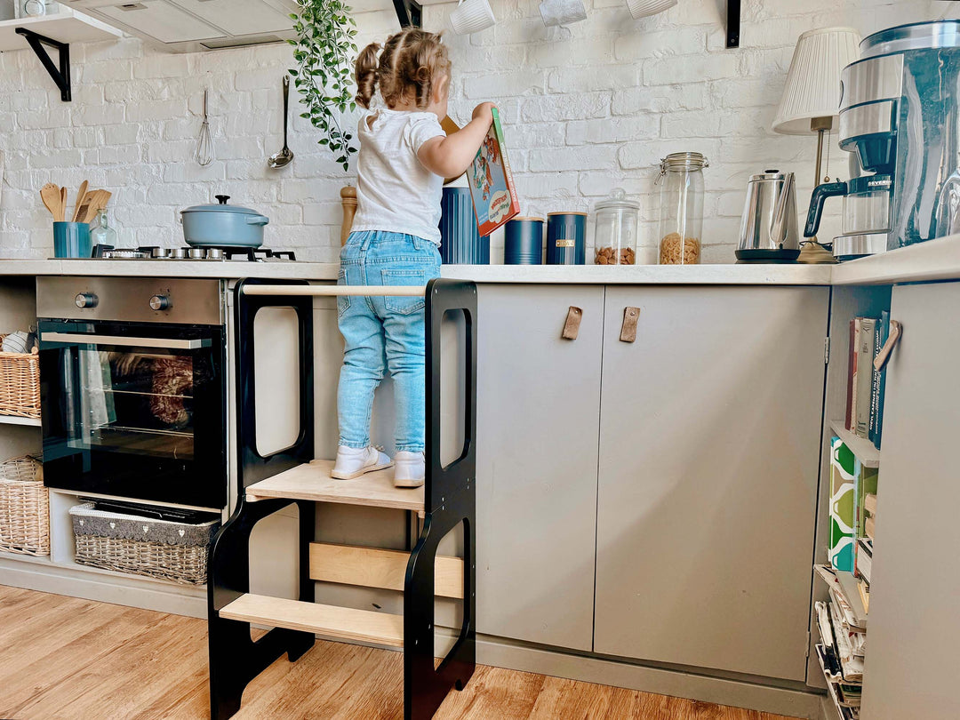 Creative Tower læringstårn, sort