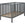 Tremmeseng med tremmer - Sovepladser 70 x 140 cm - Gråbejdset massiv bøg - 3 justerbare højder - L 144 x H 84 x D 78 cm