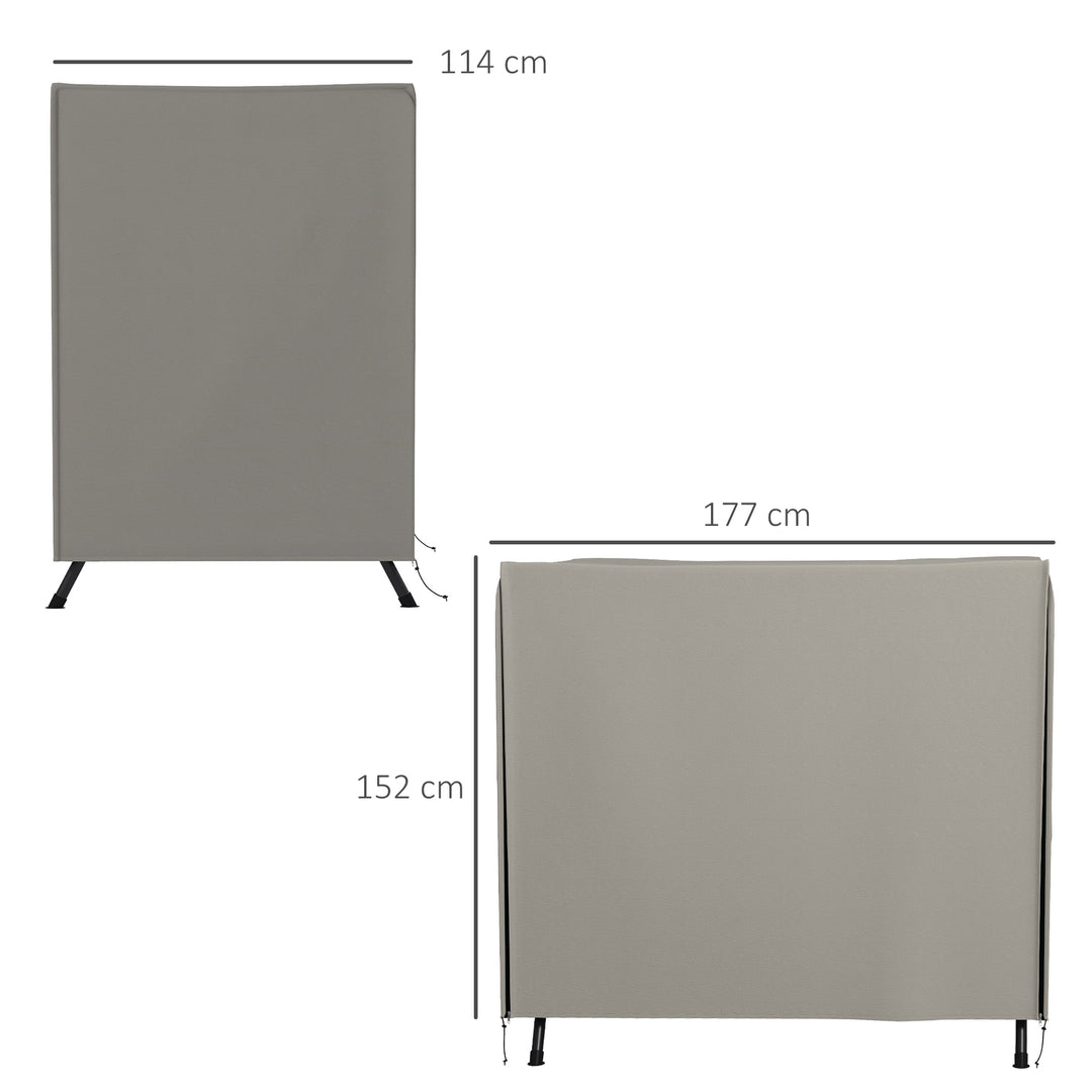 Gyngeovertræk, rivefast, vandtæt, støvtæt, polyester, 177 x 114 x 152 cm, grå
