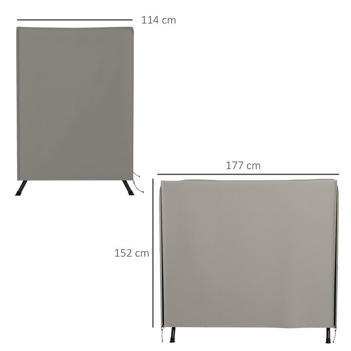 Gyngeovertræk, rivefast, vandtæt, støvtæt, polyester, 177 x 114 x 152 cm, grå