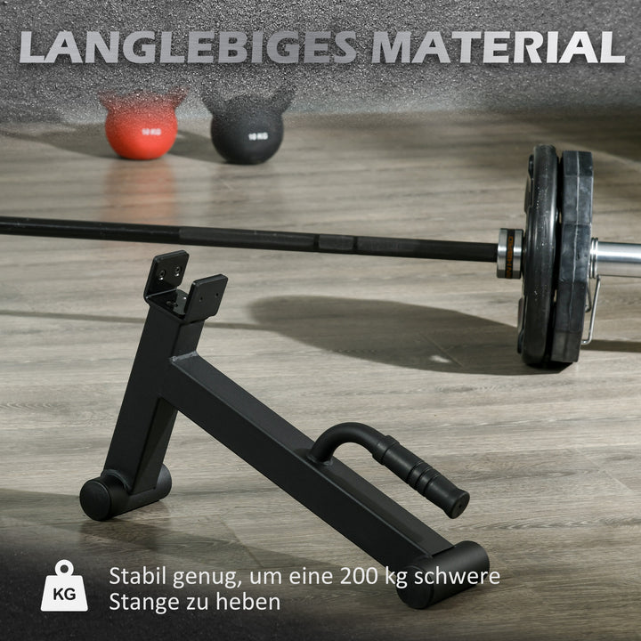 Barbell jack deadlift jack med skridsikkert greb deadlift barbell jack 50 x 12 x 33 cm sort