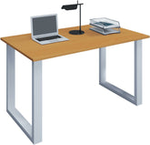Skrivebord, h. 76 x b. 110 x d. 80 cm, U-base, naturfarvet