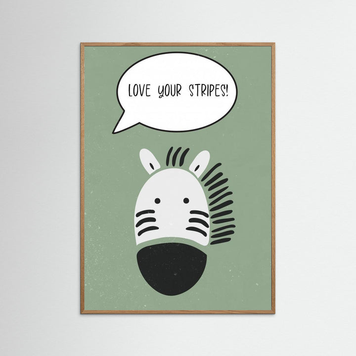 Zebra nursery print by Sarah Manovski