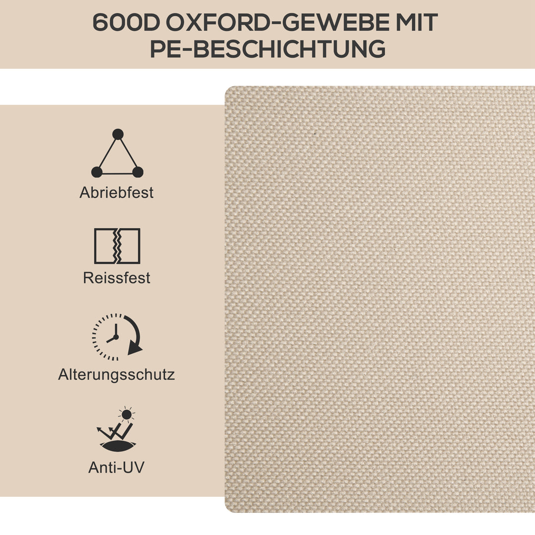 Campingstole, 2 x strandstole, foldbare, stål, trælook, khaki