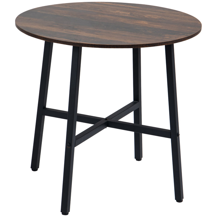 Spisebord køkkenbord, stort bord, industrielt design, rustikt design, 80 x 76 cm, brun