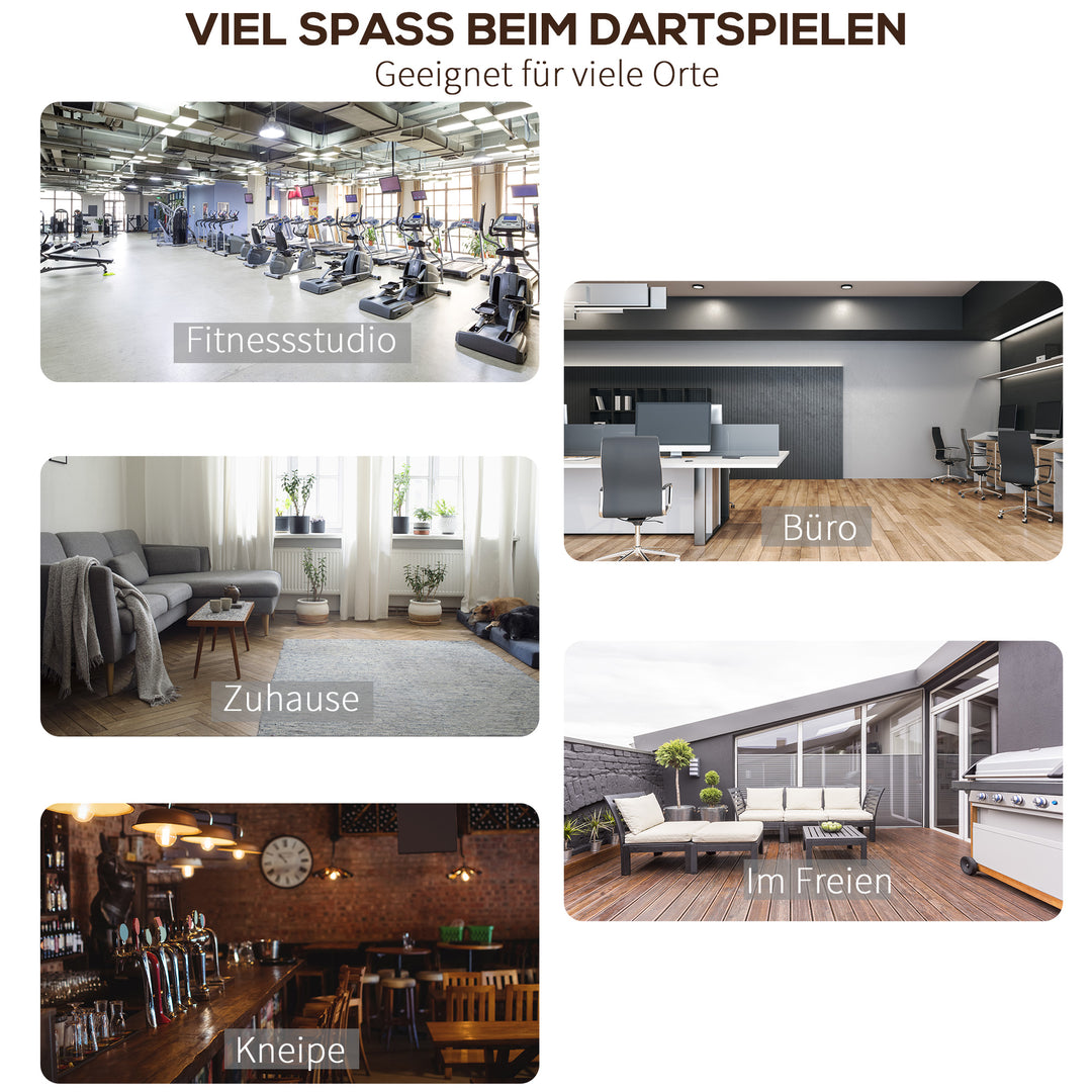 Dartmåtte 300 x 61 cm oche tæppemåtte med softdart steeldart skridsikker dart tæppe dart måtte dart tilbehør til gulvbeskyttelse