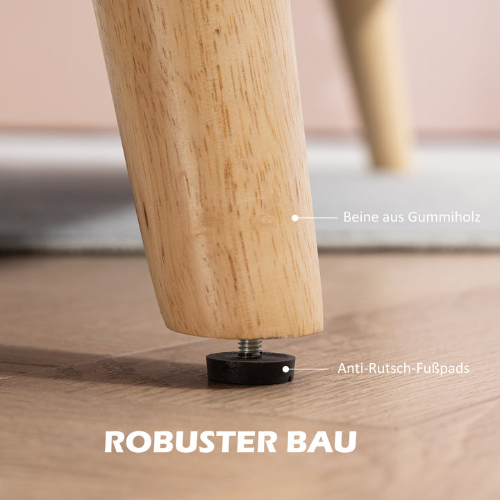 To-personers sofa, komfortabel, 134 x 71 x 82 cm, beige