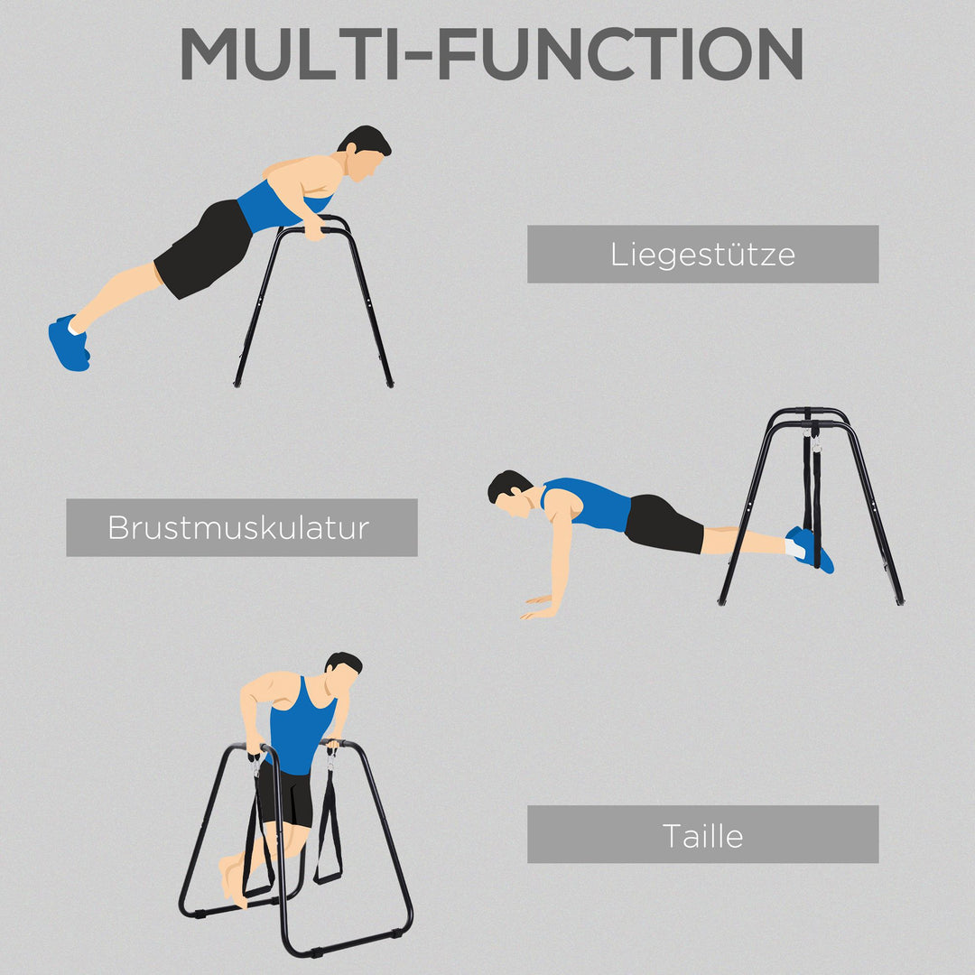 Dip bar dip station op til 120 kg belastningskapacitet fitnessudstyr til hjemmet paralleller calisthenics udstyr til styrketræning