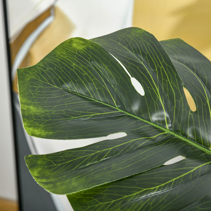 Kunstige planter 110 cm kunstig monstera kunstige planter i potte kunstigt træ stueplante dekorativ plante kontorplante plastikpotte til indendørs og udendørs