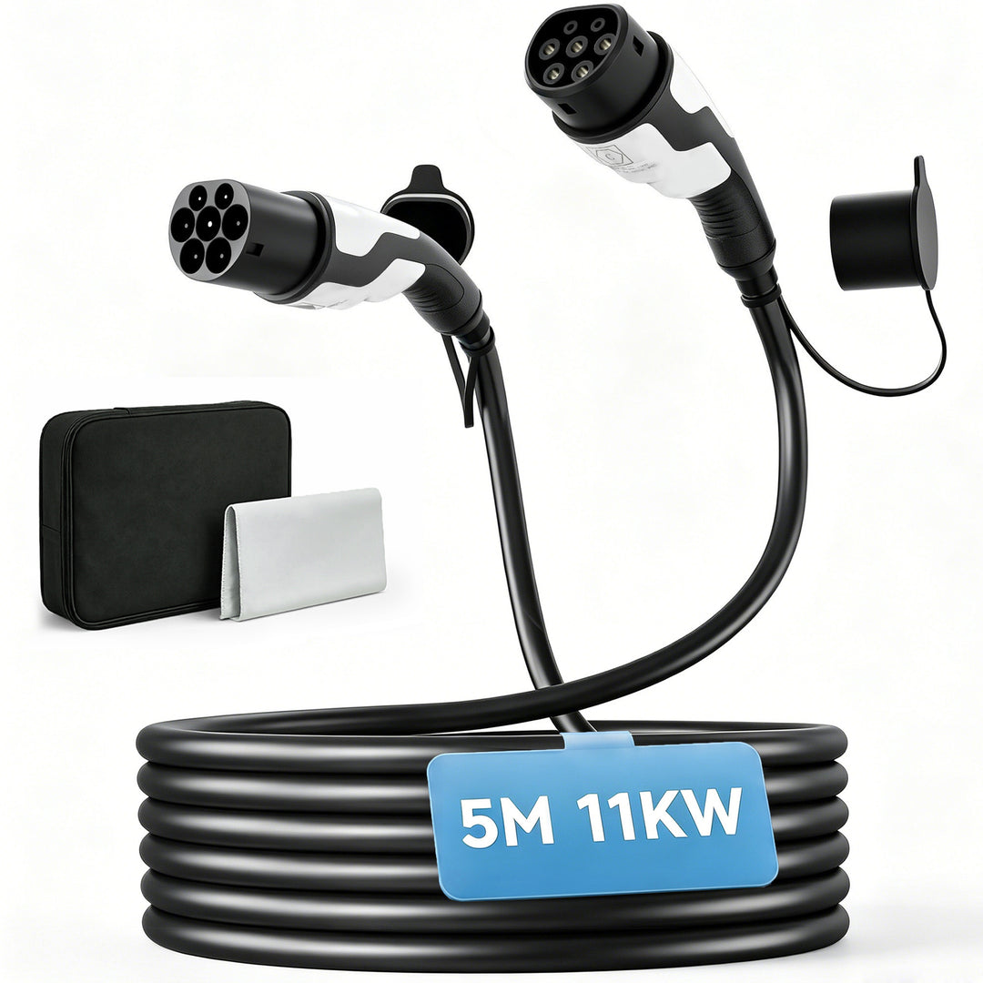 Type 2 EV-ladekabel 11 kW 16 A Mode 3, til wallbox IP65-ladestation