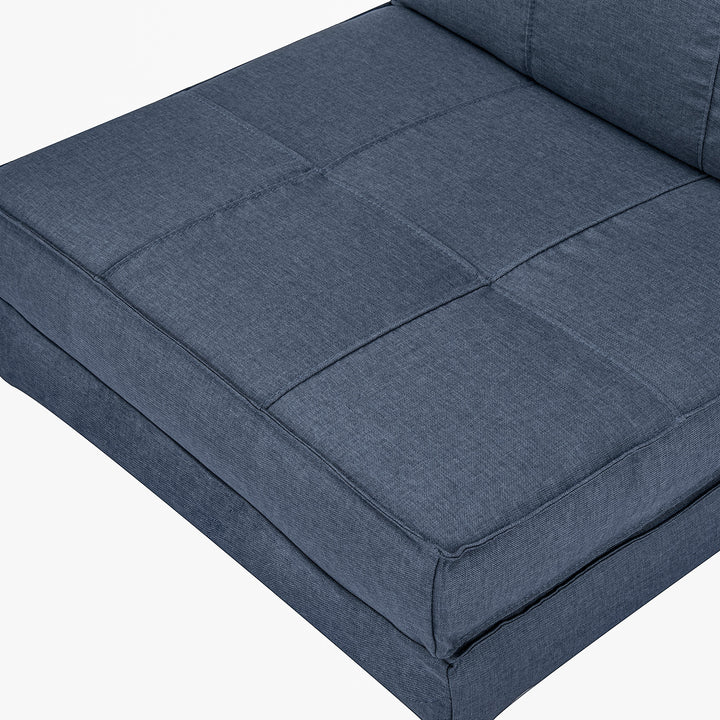 Gulvsofa klapstol sovestol gulvstol 5-personers justerbar klapstol sovesofa enkeltsofa blå 61 x 73 x 58 cm