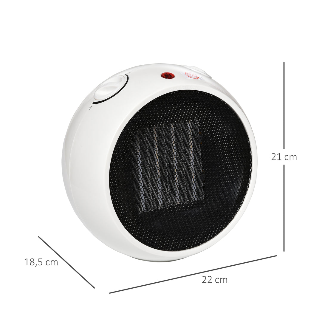 Varmeblæser / elvarmer til hjemmet – 2 niveauer 900W/1500W
