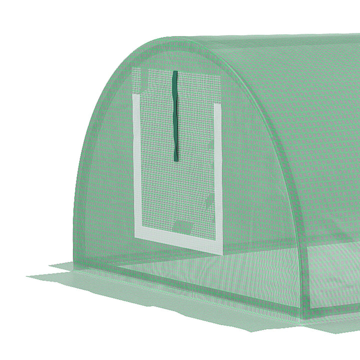 Foliedrivhus, vejrbestandigt, UV-bestandigt, polytunnel, 300 cm x 80 cm x 45 cm, grønt