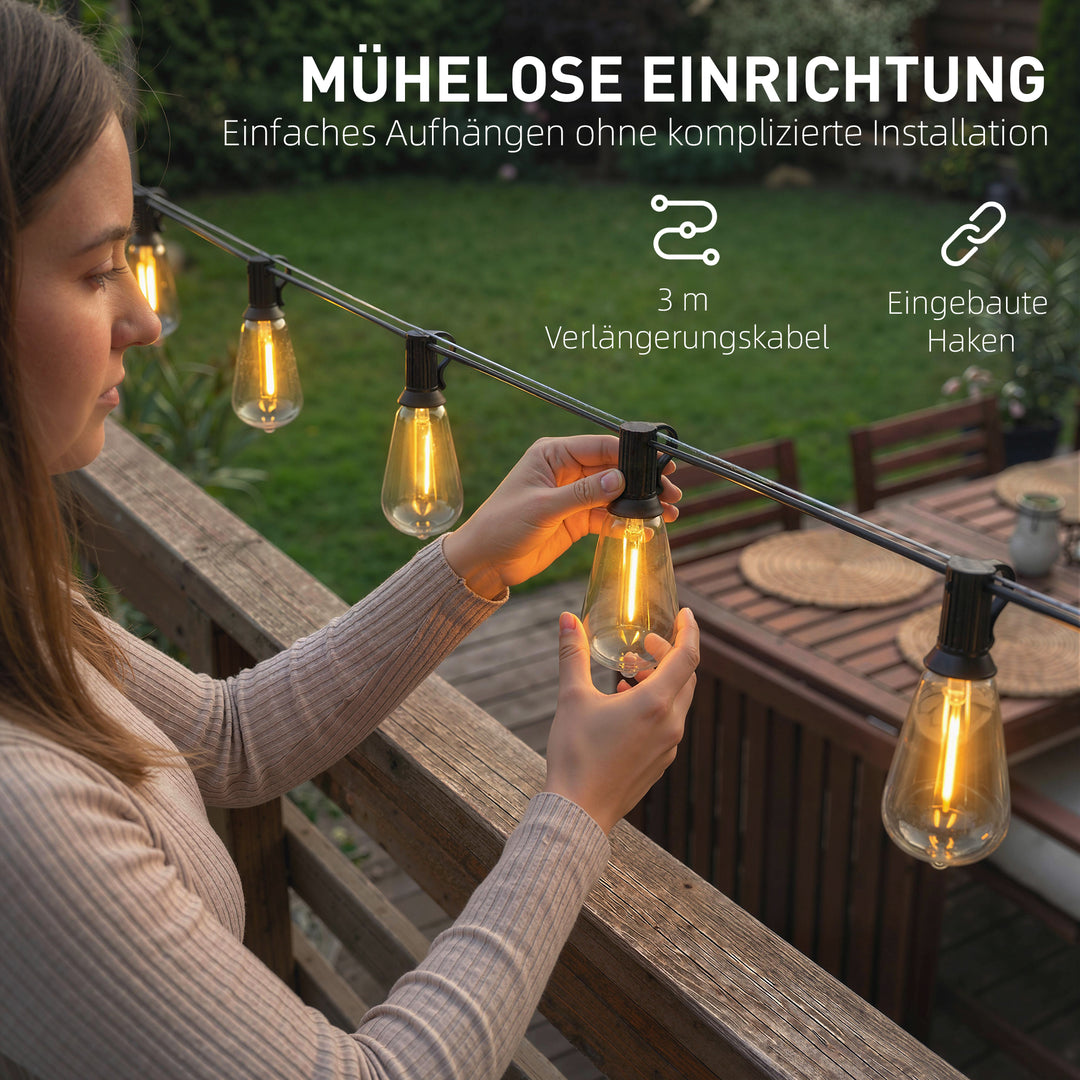 50 LED-gardinlys, 18 m lyskæde, der kan tilsluttes, IP44 stænksikker, indendørs og udendørs dekoration