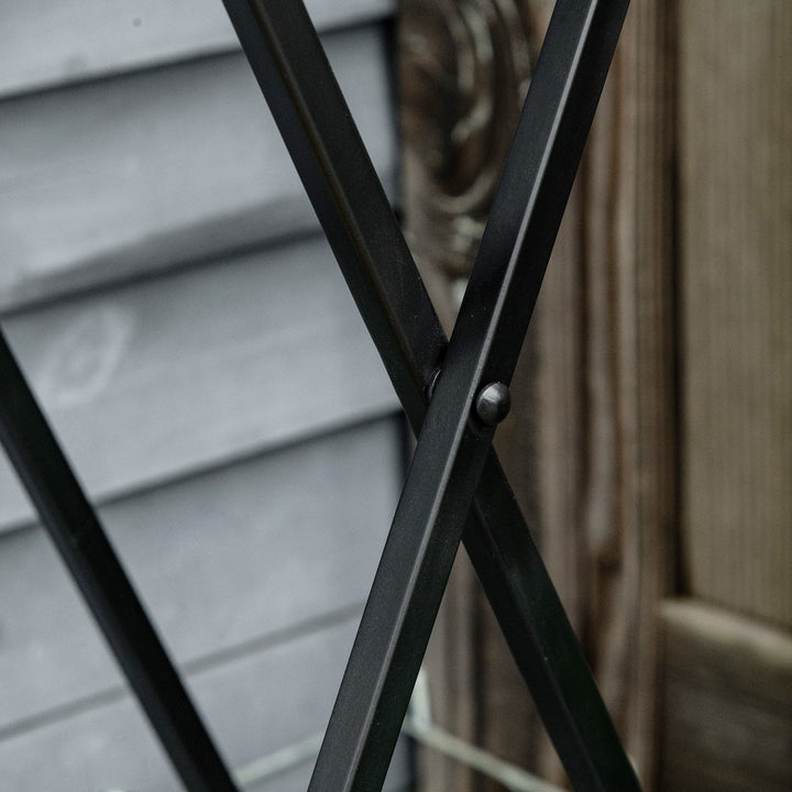 Plantestativ 36 x 67 cm blomsterstativ planteholder foldbar rund til balkon stenmosaik have indendørs udendørs flerfarvet