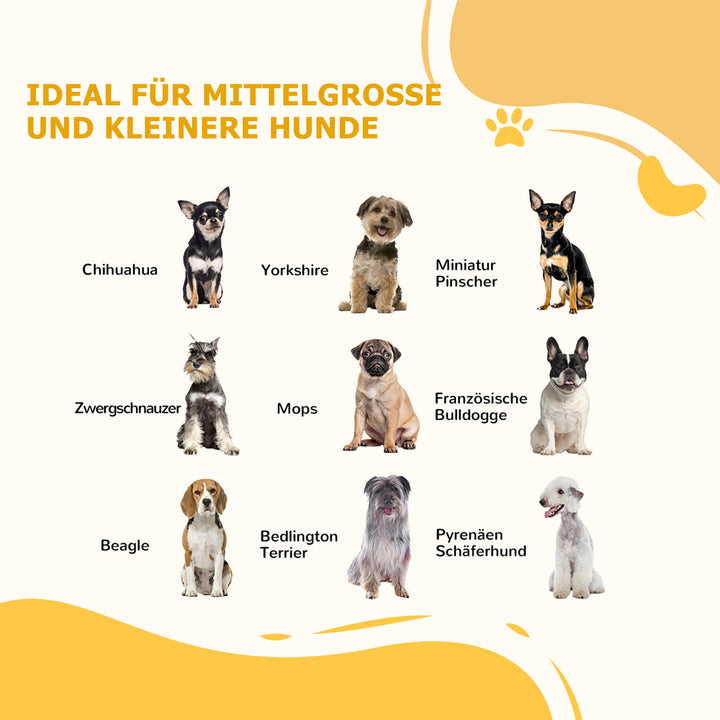 Foldbart hundegitter, justerbar form, til hunde op til 20 kg, 154 x 80 x 30 cm, hvid