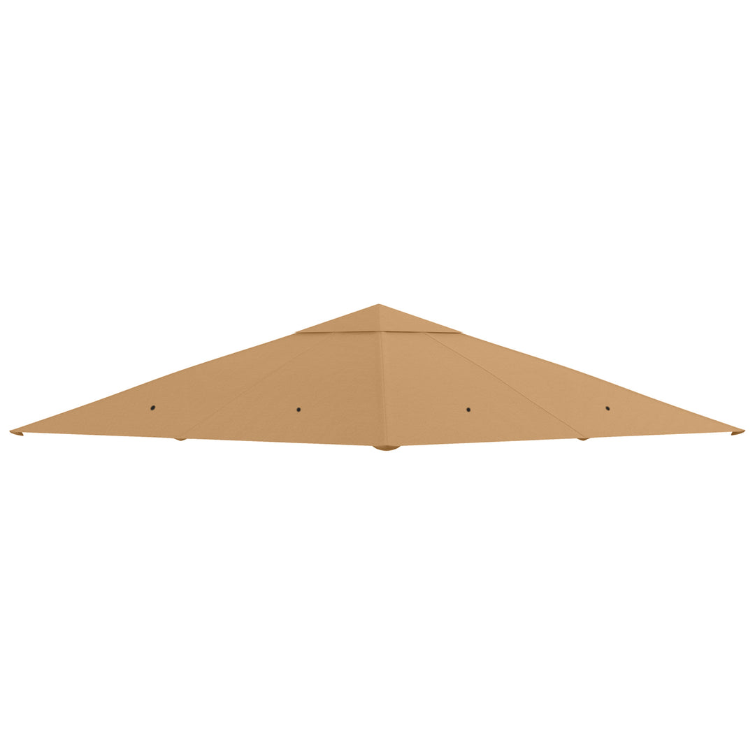 Udskiftningstag til havepavillon, polyester, 2,98 x 2,95 m, beige