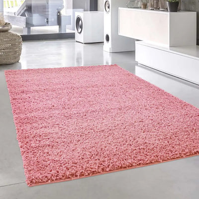 Shaggy tæppe pastel 300 blød pink 300x400 cm