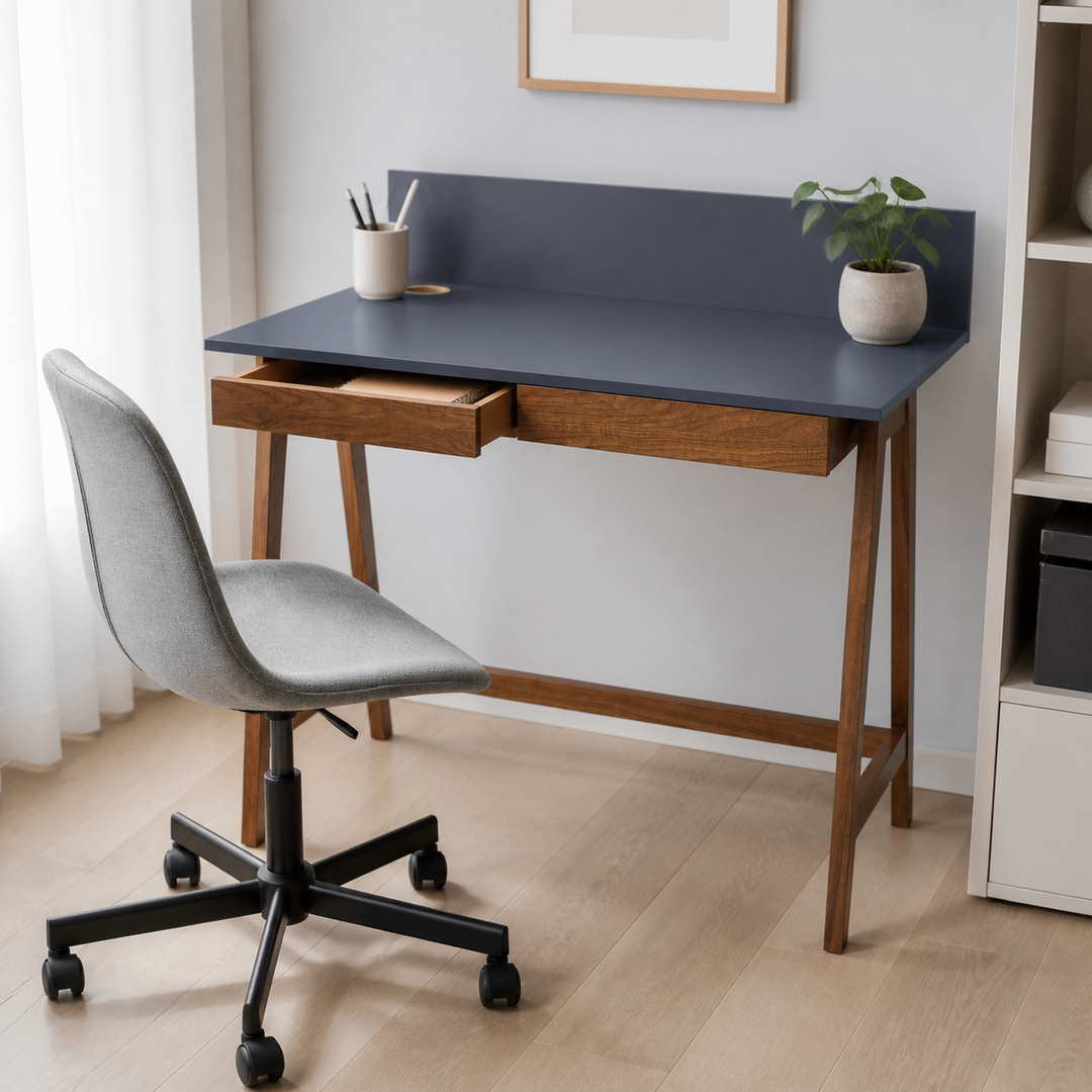 grafit LUKA-skrivebord med funktion vist