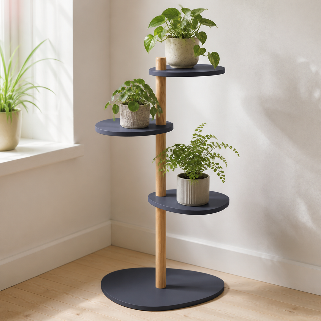 MAGLA 3-lags Asketræ Plant Stand B55 x H91cm Grafit – funktion eller vigtig anvendelse