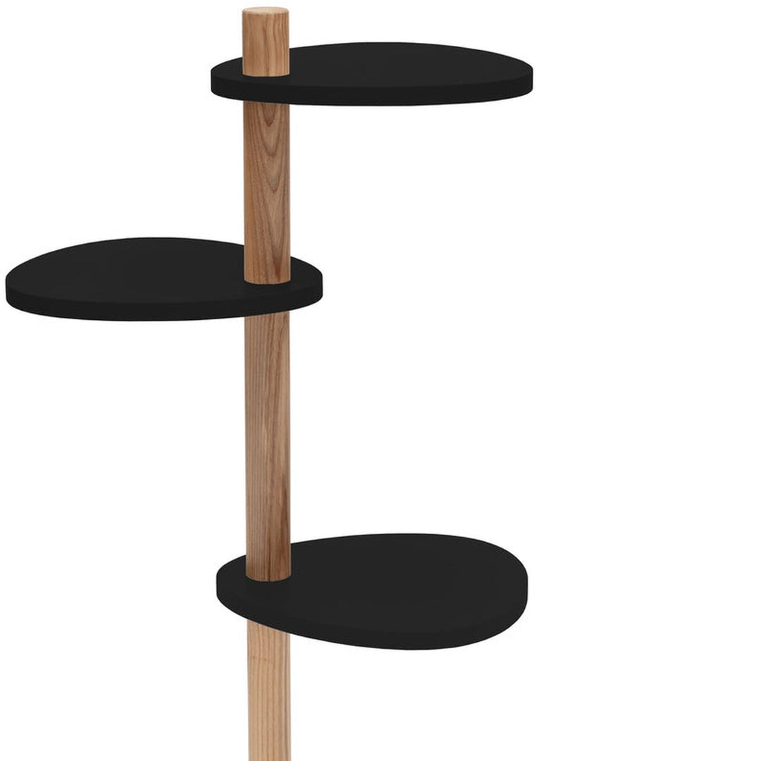 Detalje af MAGLA 3-lags Asketræ Plant Stand B55 x H91cm Sort
