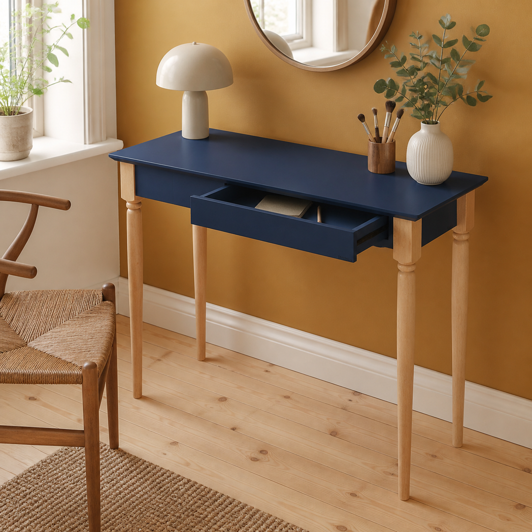 MAMO Skrivebord 105x40cm - Marineblå – hero