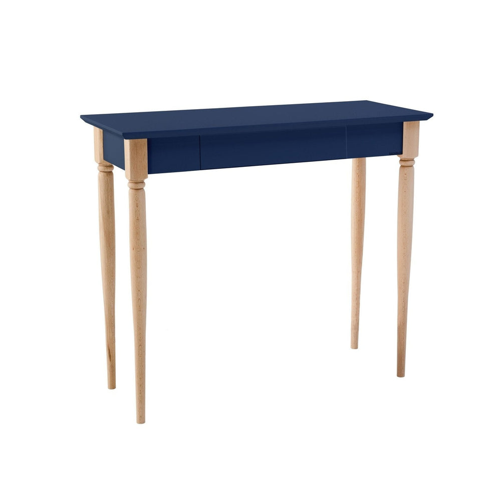 MAMO Skrivebord 105x40cm - Marineblå på hvid baggrund
