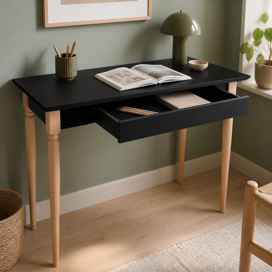 MAMO Skrivebord 105x40cm Sort – funktion eller vigtig anvendelse
