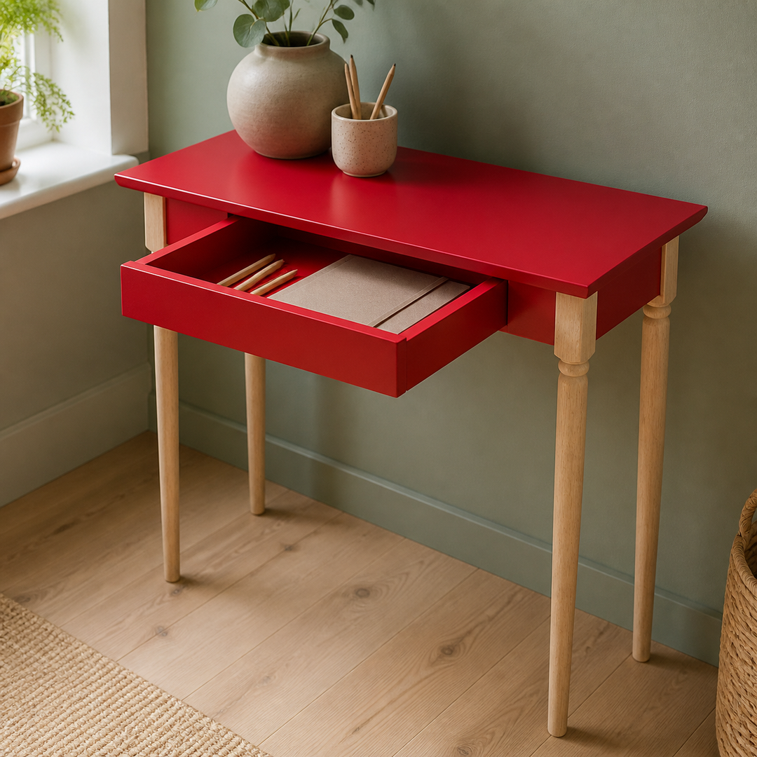 MAMO Skrivebord 65x40cm - Rød – funktion eller vigtig anvendelse