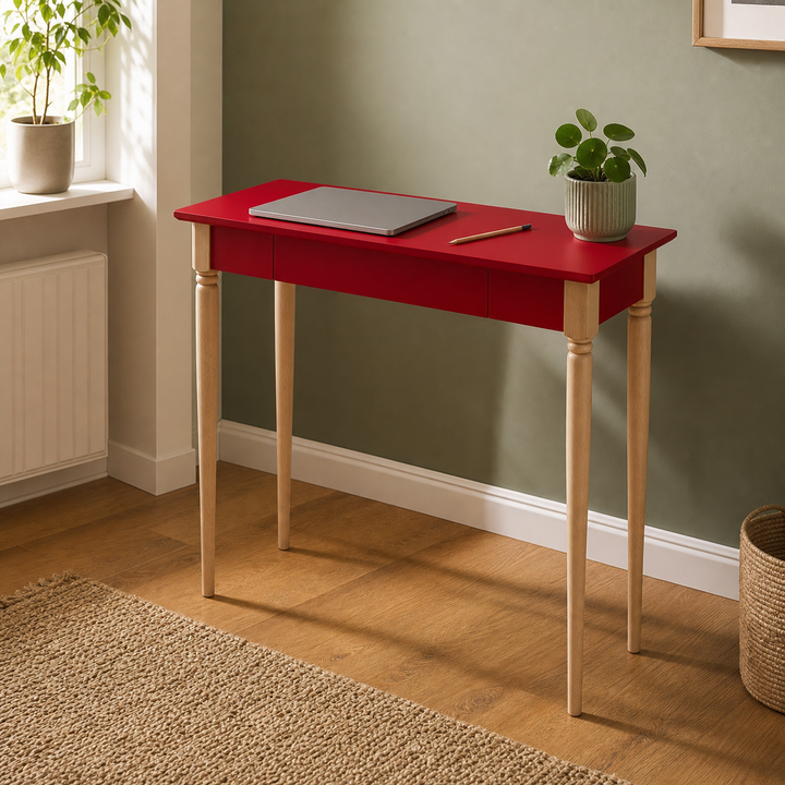 MAMO Skrivebord 65x40cm - Rød – anden livsstilsscene