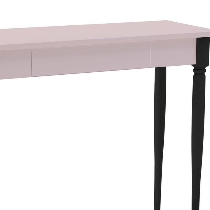Detalje af MAMO Skrivebord 85x40 cm Sorte Ben / Pink