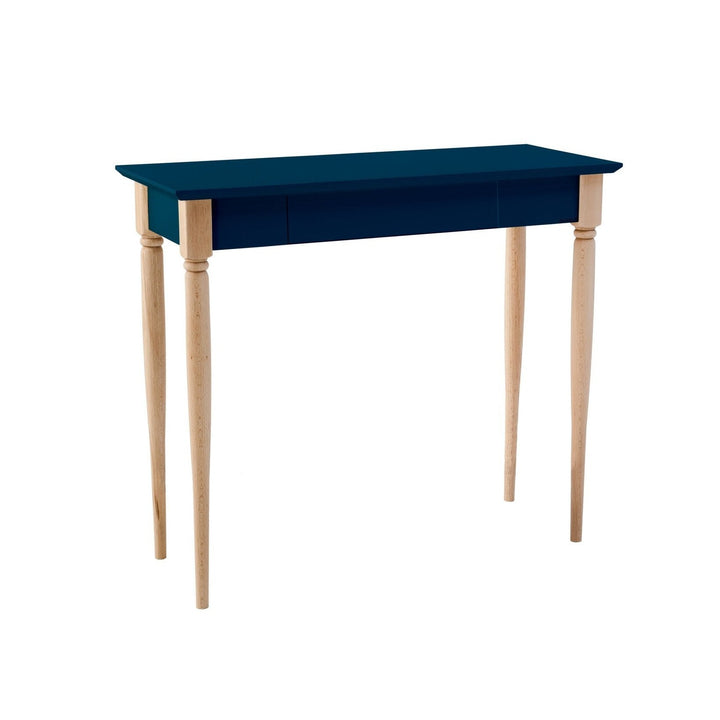 MAMO Skrivebord 85x40cm - Petrol Blå på hvid baggrund