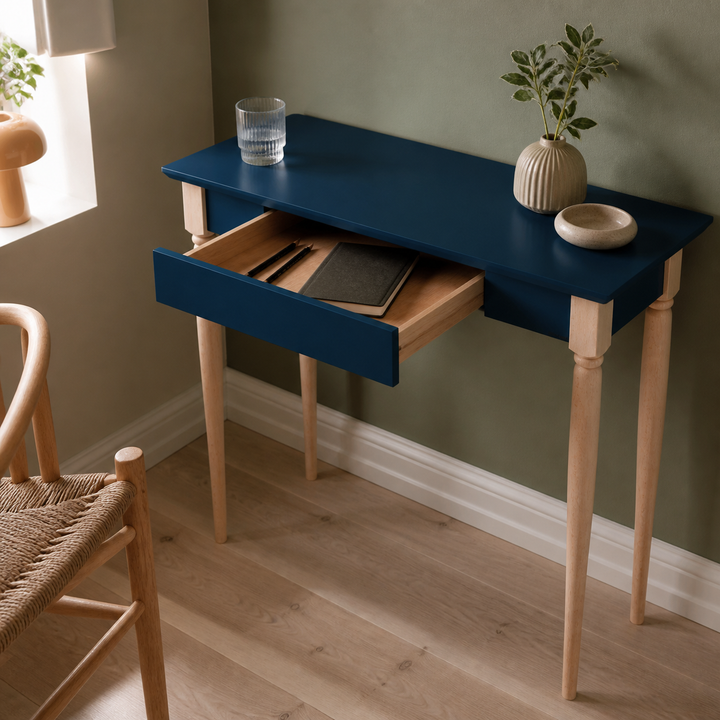 MAMO Skrivebord 85x40cm - Petrol Blå – funktion eller vigtig anvendelse
