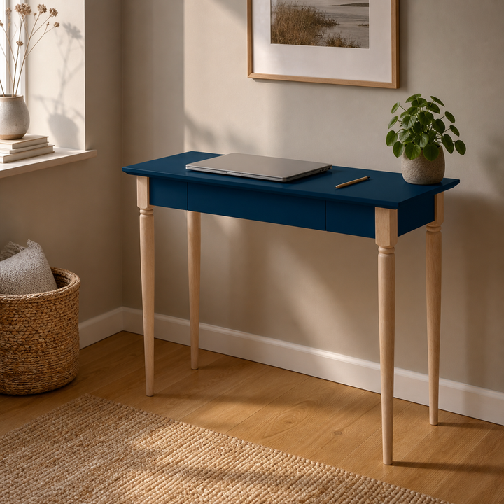 MAMO Skrivebord 85x40cm - Petrol Blå – anden livsstilsscene