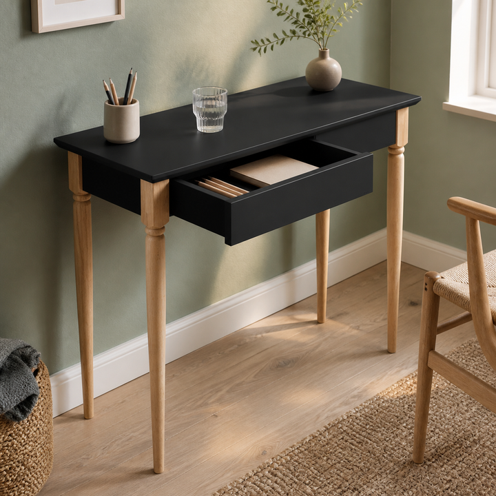 MAMO Skrivebord 85x40cm Sort – funktion eller vigtig anvendelse
