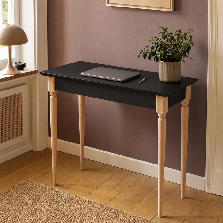 MAMO Skrivebord 85x40cm Sort – anden livsstilsscene