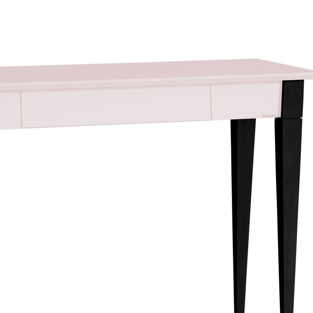 Detalje af MIMO Skrivebord - 105x40cm Sorte Ben / Pink