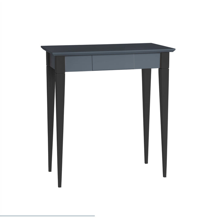 MIMO Skrivebord - 65x40cm sorte ben / grafit på hvid baggrund