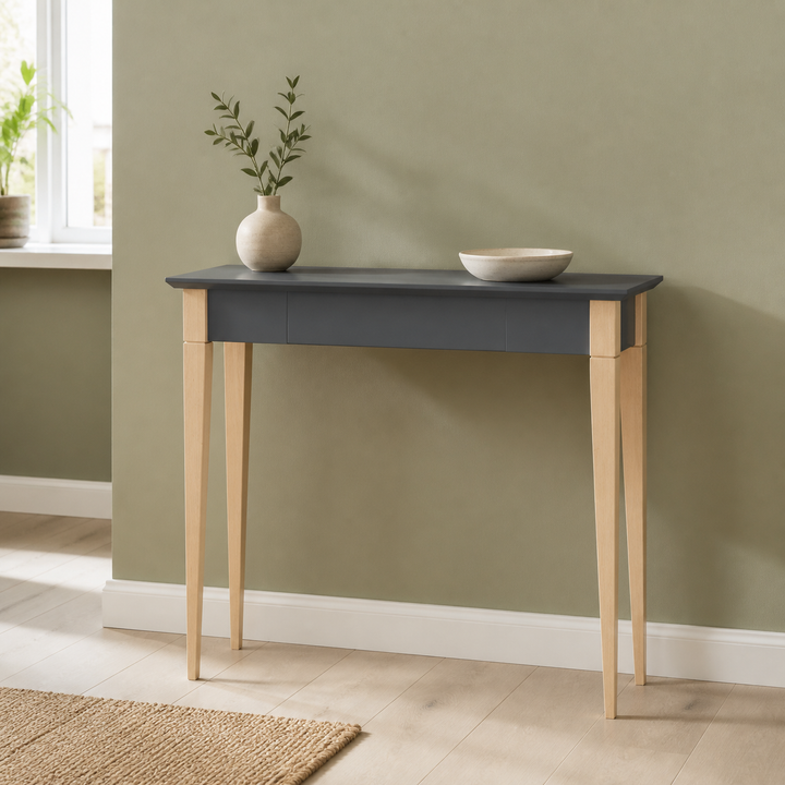 MIMO Skrivebord 105x40cm - Grafit – ren lys hjemscene