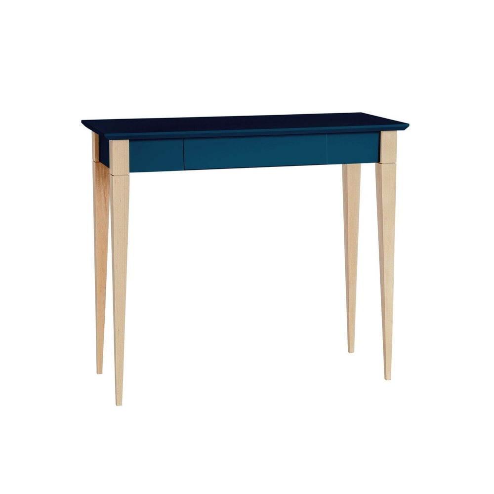 MIMO Skrivebord 105x40cm - Petrol Blå på hvid baggrund
