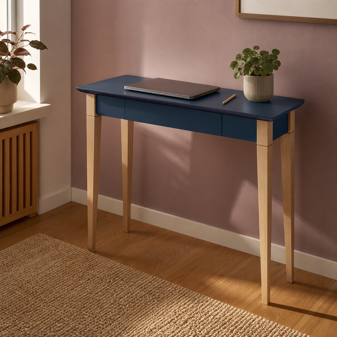 MIMO Skrivebord 105x40cm - Petrol Blå – anden livsstilsscene