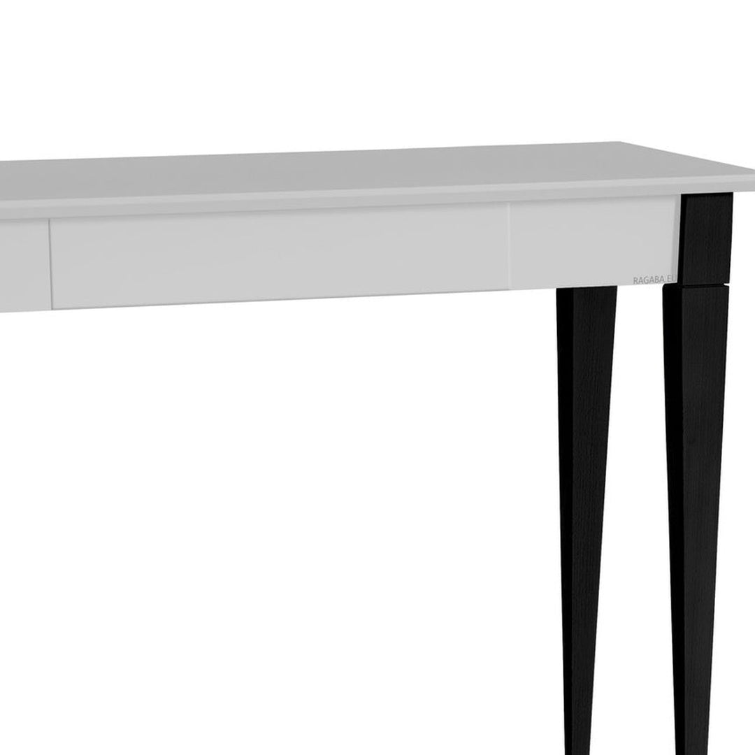 Detalje af MIMO Skrivebord 105x40cm Sorte Ben / Lysegrå