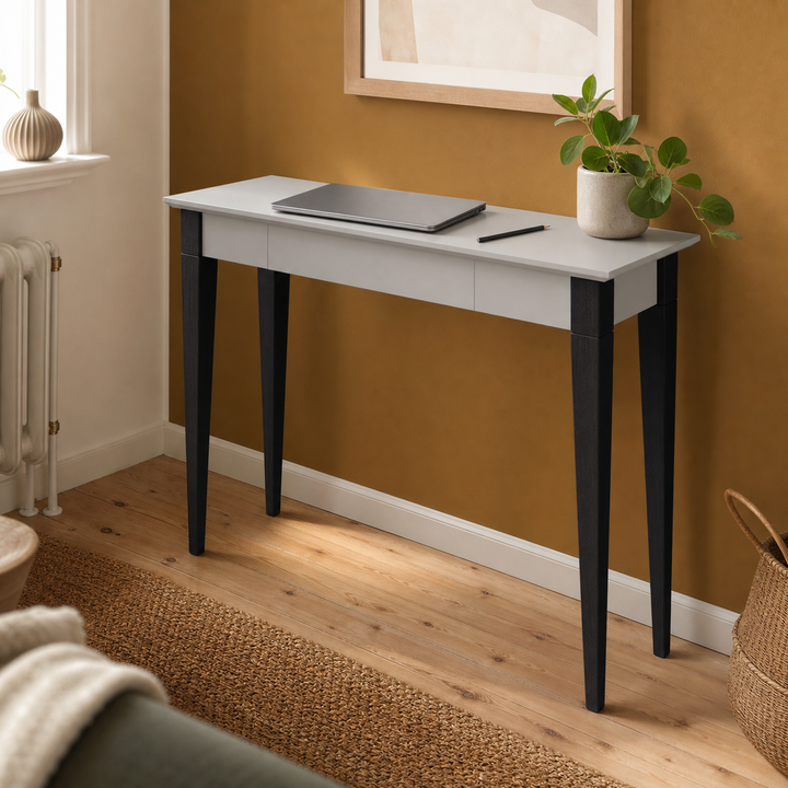 MIMO Skrivebord 105x40cm Sorte Ben / Lysegrå – anden livsstilsscene