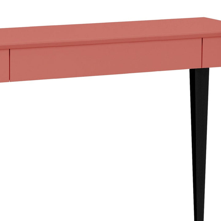 Detalje af MIMO Skrivebord 105x40cm Sorte Ben Antik pink