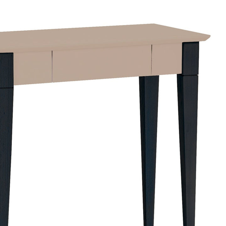 Detalje af MIMO Skrivebord 65x40cm Sorte Ben Brun Beige