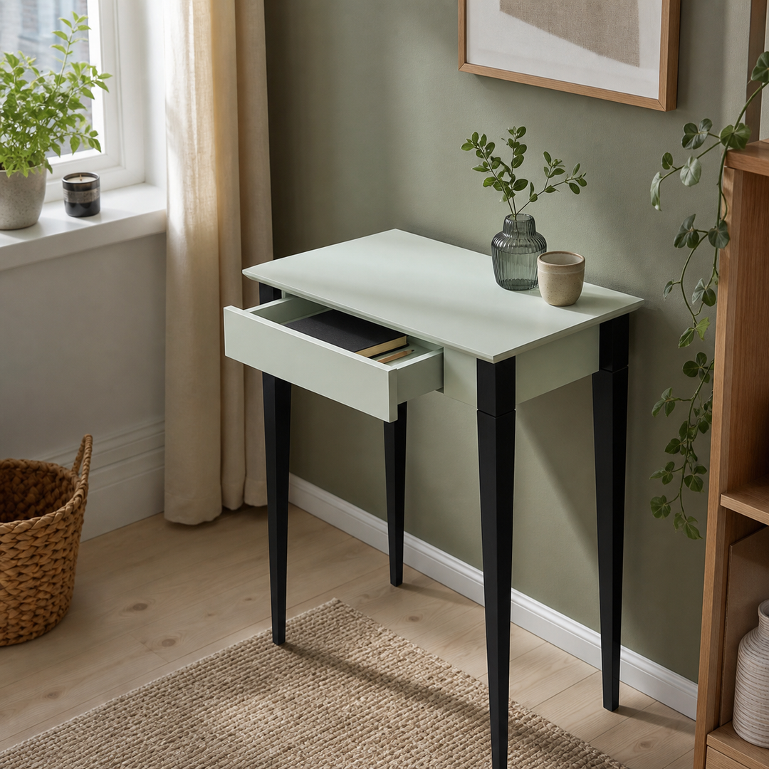 MIMO Skrivebord 65x40cm Sorte Ben Fleeting Mint – hero